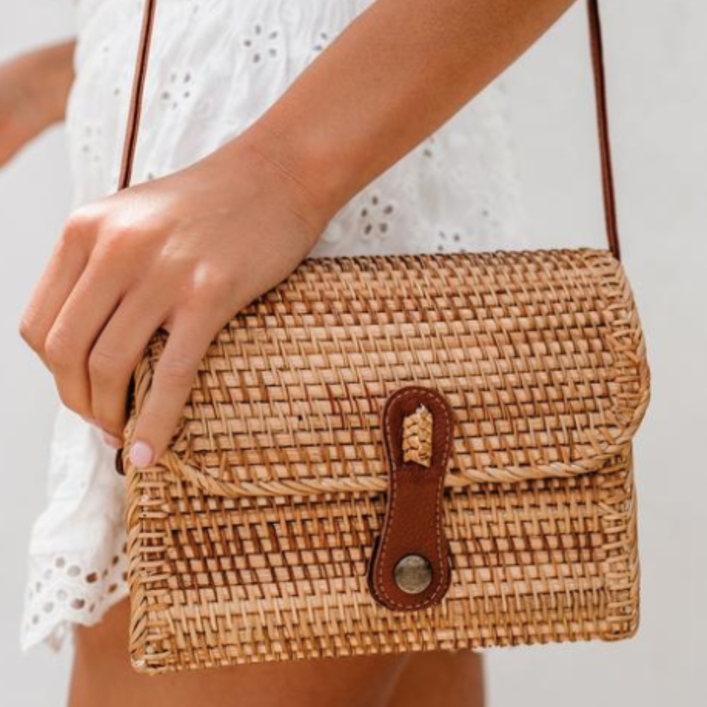 Devora Woven Crossbody Bag